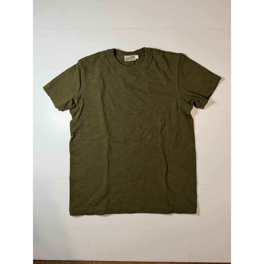 Bronson 10.5 oz Tubular Gusset T-Shirt Army Green Sz Large Non Stock USA